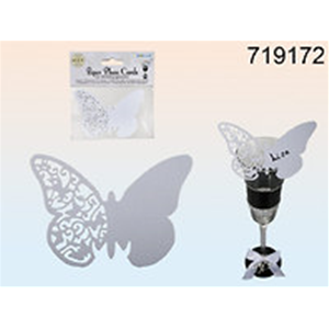 PORTACARTE IN CARTA PER BICCH. FARFALLA 8X7CM 