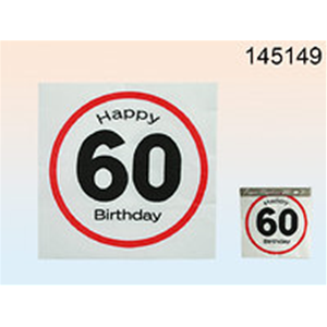 TOVAGLIOLI DI CARTA HAPPY BIRTHDAY-60 33X33 CM