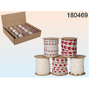 NASTRO DA REGALO CUORE 10MMX 3MT 5 ASS