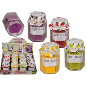 CANDELA PROFUMATA IN VASETTO DA MARMELLATA