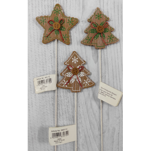 ASTA IN LEGNO CON ALBERO/STELLA
