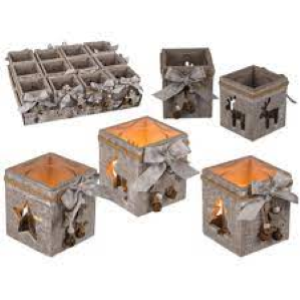 PORTA CANDELA IN LEGNO