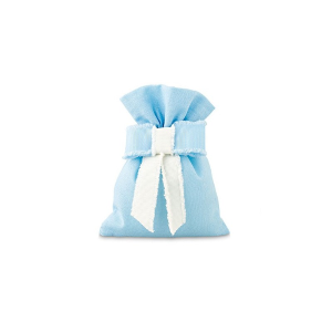SACCHETTO AZZURRO C/FIOCCO