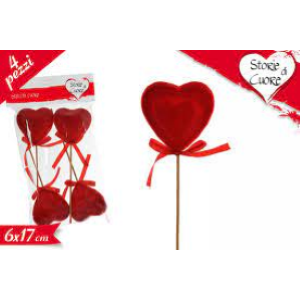 STECCO CUORE SET 4 PZ