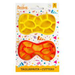 SET 2 TAGLIAPASTA MASCHERE CARNEVALE