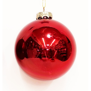 SFERA VETRO ROSSO CM.4 CF.36