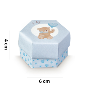 ESAGONO LITTLE BEAR 60X40 H AZZ.