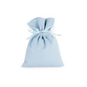 SACCHETTO AZZURRO COTONE