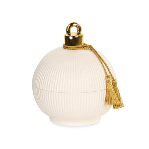 SFERA BIANCA CANDELA PLISSE+SCATOLA