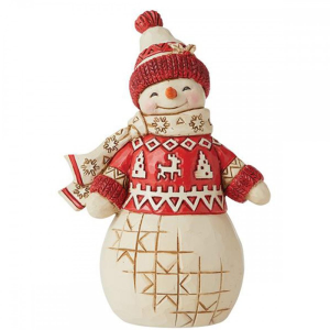 NORDIC NOEL SNOWMAN RED