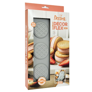 STAMPO IN SILICONE TONDO DUO SET DA 2 PZ