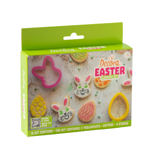 SET 2 PZ TAGLIAPASTA E 4 STENCIL PASQUA