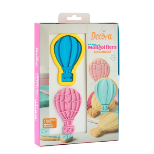 SET 3 PZ TAGLIAPASTA E MARCATORI 3D MONGOLFIERE