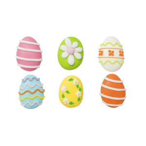 CF 6 DECORAZIONI UOVA DI PASQUA
