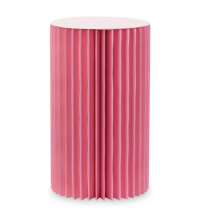 CILINDRO CARTA + VASSOIO DIAM.350 H.60 ROSA