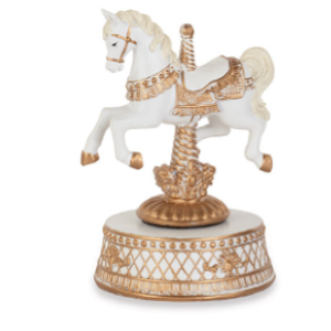 CAVAL.DONDOLO BIA/ORO CARILLON D.105XH.170 MM