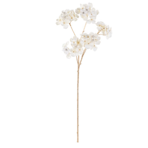 RAMO ORTENSIE AVORIO-ORO CON STRASS H.660 MM