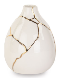 VASO KINTSUGI BIANCO H.120 MM