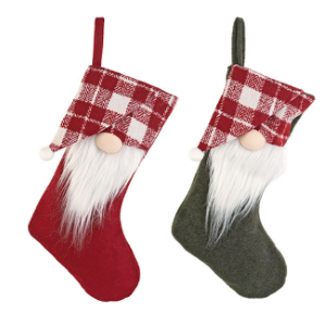 CALZA ROSSA/VERDE CON GNOMO ASS. 520 MM