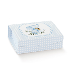 GIFT 70X70X30 ELEFANTINO AZZURRO