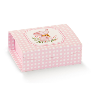 GIFT 70X70X30 ELEFANTINO ROSA