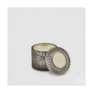 CANDELA CRYSTAL C/VASO H8,5D9 ARGENTO