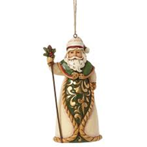 GREEN/IVORY SANTA H/O 