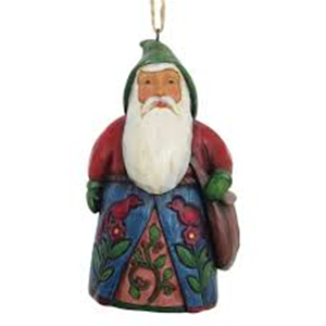 FOLKLORE SANTA WITH BAG HO