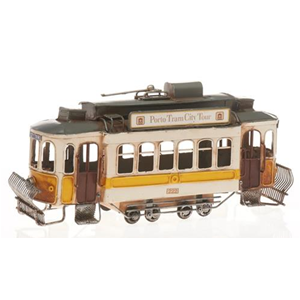 METALLO TRAM , "PORTO" CREMA 33X9.5X15.5 CM