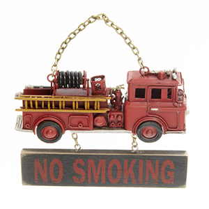 METALLO AUTOPOMPA CON INSEGNA NO SMOKING 16.5X19X3 CM