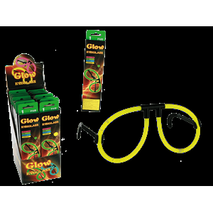OCCHIALI FLUORESCENTI GLOW 20CM 4 COL. ASS. 