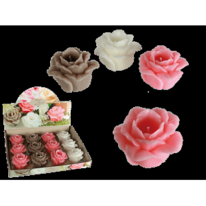 CANDELA PROFUMATA ROSA 7.5X6 CM 