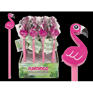 MATITA CON GOMMA FENICOTTERO 