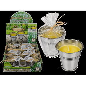 CANDELA CITRONELLA IN VASETTO DI ZINCO 6X5,8 CM 