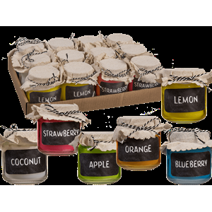 CANDELA PROFUMATA IN VASO DI VETRO 7,5X 5 CM 