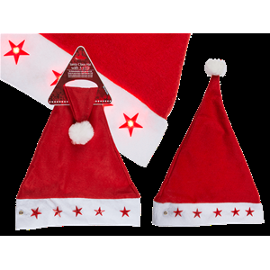 BERRETTO NATALIZIA IN FELTRO SANTA CLAUS C/5 LED 