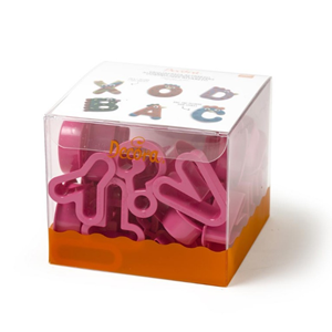 KIT 27 TAGLIAPASTA LETTERE GRANDI 5,2 X 2,2 CM 