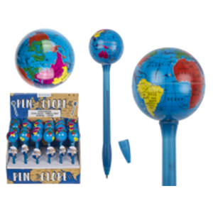 PENNA A SFERA GLOBO 17,5 CM PLASTICA 