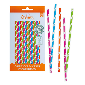CF 80 CANNUCCE MULTICOLOR D. 6 X 210MM IN CARTA 